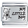 My Little Boy Laser Italian Charm