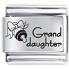 Grand  Daughter  Bottle Laser Italian Charm