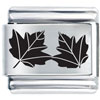 Fall  Autumn  Leaves Laser Italian Charm