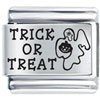 Laser Trick Or Treat Italian Charm