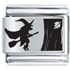 Halloween Witch Laser Italian Charm