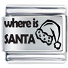 Where Is Santa Laser Italian Charm