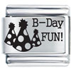  Birthday  Hat Party Laser Italian Charm