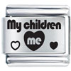 My Children Love Me Laser Italian Charm