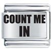 Count Me In Friendship Italian  Charms 