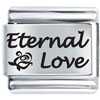 Eternal Love Laser Italian Charm