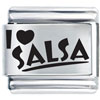 I Love Salsa  Laser   Italian   Charm 