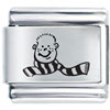 Boy With Scarf Laser Italian Charm