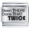Done That Twice Laser Italian Charm