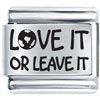 Love Earth Or Leave Laser Italian Charm