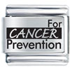 For Cancer Prevention Laser Italian Charm