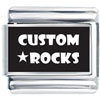 Italian Charms - Snowflake Custom Laser Italian Charm L_P1457