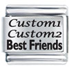 Italian Charms - Best Friends Custom Laser Italian Charm