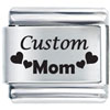 Italian Charms - Custom Mom Hearts Laser Italian Charm