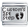Baby's First Step Custom Laser Italian Charm