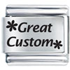 Great Star Custom Laser Italian Charm