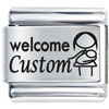 Welcome Baby Custom Laser Italian Charm