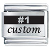 Number 1 Custom Laser Italian Charm