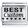Best Hearts Custom Laser Italian Charm