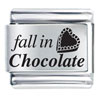 Fall In Love Chocolate Laser Italian Charm