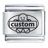Cute Gingerbread Cookie Custom Laser Italian Charm