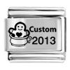 Custom Gingerbread Heart Cookie 2007 Laser Italian Charm