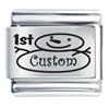 1st Snowman  Christmas  Custom Laser Italian Charm