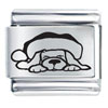 Christmas Dog Laser Italian Charm