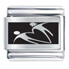 Cute Couple Holding Hands Laser Italian Charm