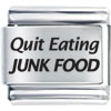  Food  Theme Quit Eatting Junk  Food  Laser Italian Charm  ... 