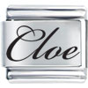 Cloe Laser Italian Charm Name