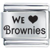 We Love Brownies Laser Italian Charm