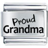 Proud Grandma Laser Italian Charm