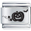 Cartoon Funny Pumpkin Laser Italian Charm