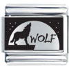 Wolf Laser Italian Charm