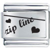 Zip Line Laser Italian Charm
