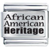Religious African American Heritage Laser Italian Charm Bracelets