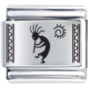 Kokopelli Laser Italian Charm