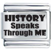 Culture History Speaks Through Me Laser Italian Charm Bracelets