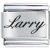 Name Larry Laser Italian Charm