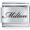 Name Milton Laser Italian Charm