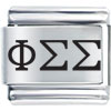 Phi Sigma Sigma Laser Italian Charm