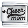 Cheer Mom Laser Italian Charm