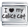 I Heartlove Calico Cat My Laser Italian Charm