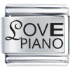 Love  Piano  Laser Italian Charm
