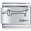 The Dog(pablo Picasso) Laser Italian Charm