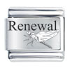 Renewal And White Dragonfly Laser Italian Charm