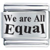 customers - Culture We Are All Equal Laser Italian Charm Bracelets  ... 