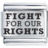  Culture  Fight For Our Rights Laser  Italian  Charm Bracelets  ... 