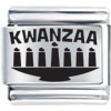 Holiday Kwanzaa Laser Italian Charm Bracelets